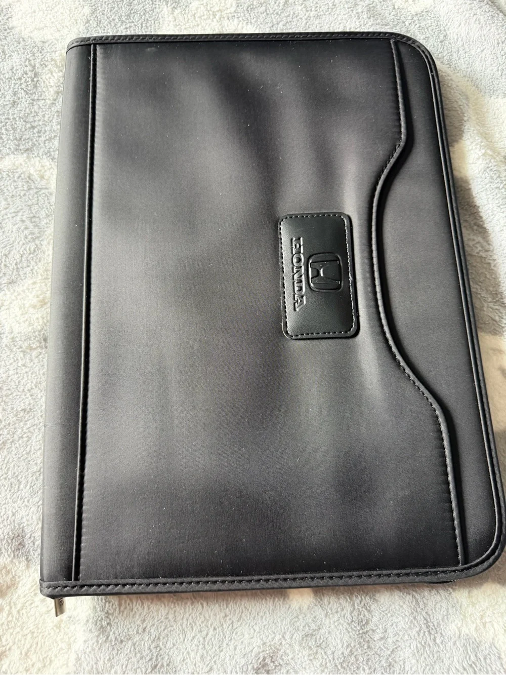 Honda Black Canvas Zippered Document Organizer